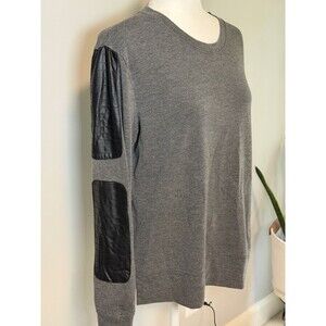 MTA Sport Gray Long Sleeve with Black Elbow Patches Large